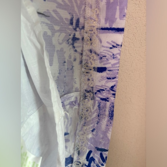 Lilly Pulitzer Mila Pom Pom Trim Shift Dress in Lilac Verben Rock The Dock 14 - Picture 7 of 10